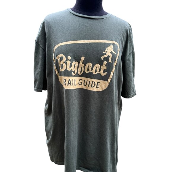 Funny Outdoor Bigfoot Trial Guide Hiking 2x Womens or Mens Crewneck T Shirt Tee - Picture 6 of 8